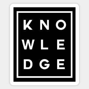 Knowledge Boxed (White) Magnet